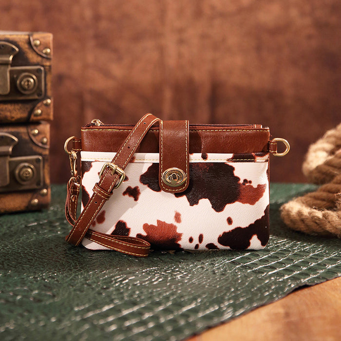 Wholesale Vintage Print Western Women' s Bohemian Small Crossbody Clutch Wallet