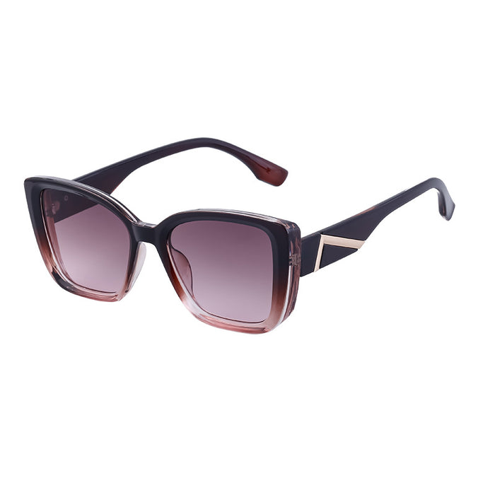 Wholesale Personalized cat eye sunglasses, wide leg UV resistant sunglasses