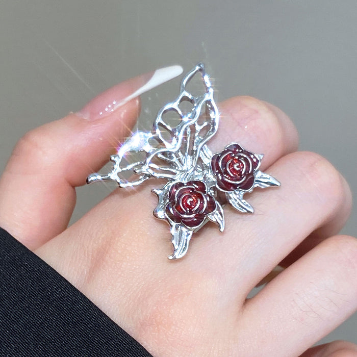 Wholesale hollow butterfly rose earrings Halloween earrings earrings women