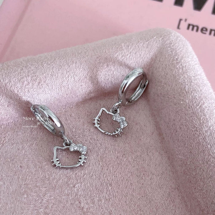 Wholesale New Bow Ear Buckle Sweet Cool Earrings