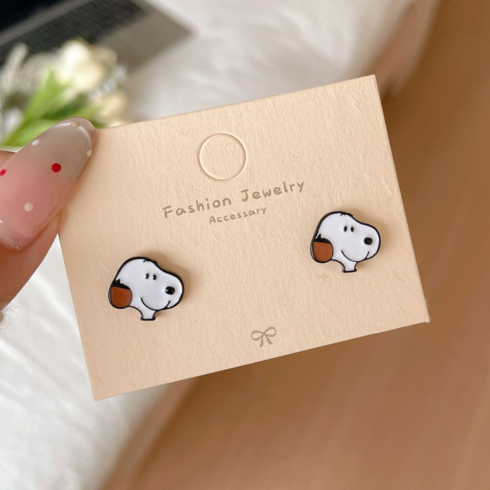 Wholesale Cartoon cute earrings with silver needles, niche and exquisite personalized earrings