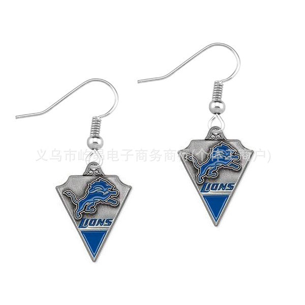 Wholesale Rugby team logo earrings