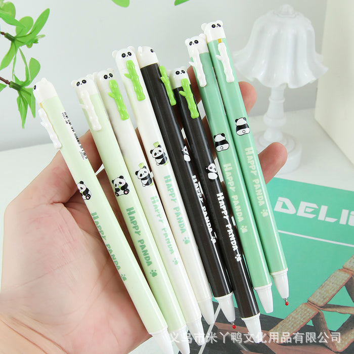 Wholesale Plastic Panda Cartoon Clickable Gel Pen for Students MOQ≥2