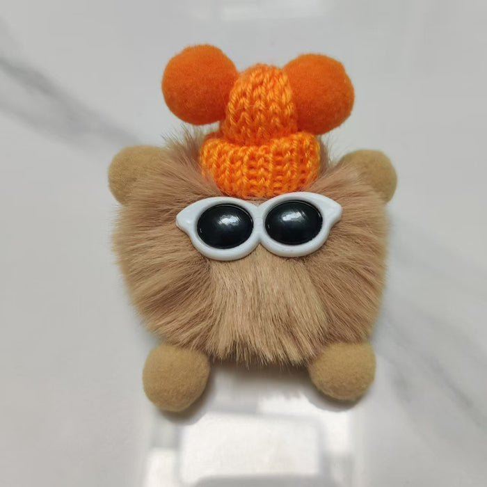 Wholesale Cute bag decoration plush toy car keychain pendant