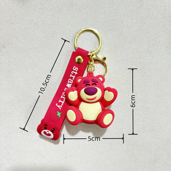 Wholesale Purple-red  keychain backpack charm