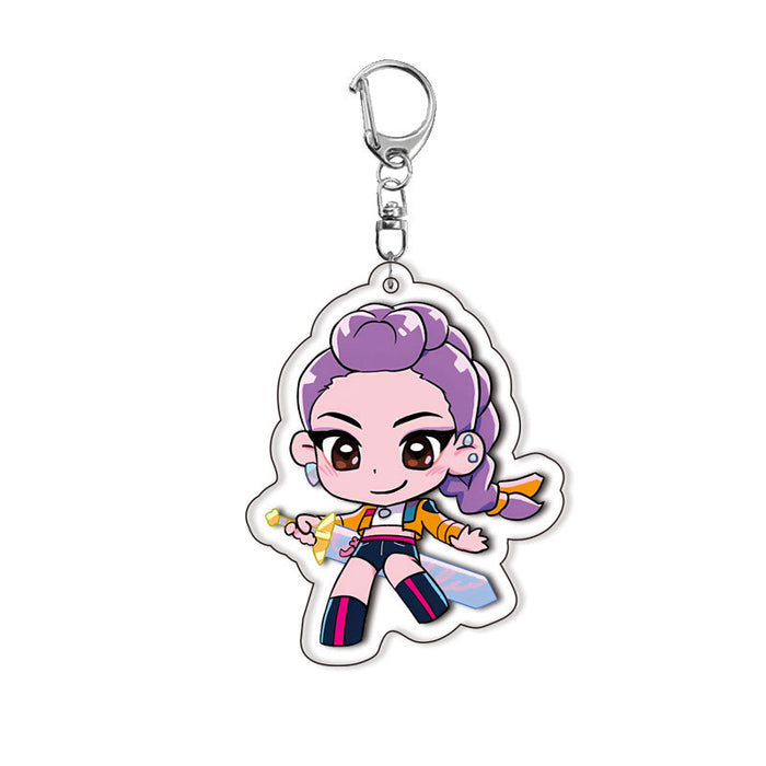 Wholesale KPOP Cute acrylic keychain anime backpack pendant