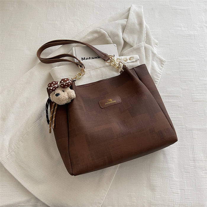 Wholesale Urban Simplicity Tote Bag - Fashion Pu Shoulder Bag for Women Daily Matching Accessory
