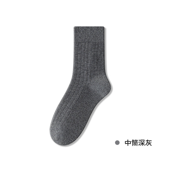 Wholesale Pile socks made of pure cotton, mid tube socks, boneless socks