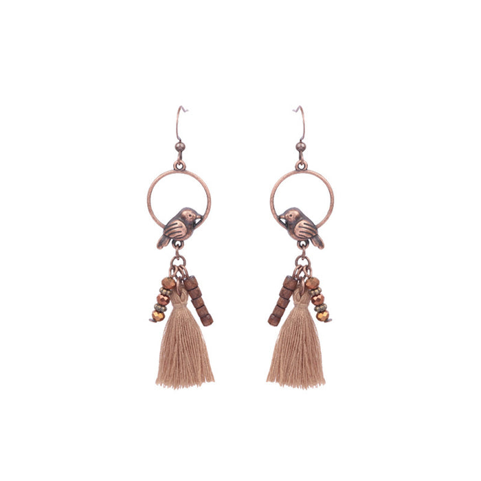 Wholesale Bohemian Wooden Earrings Hollow Flower Geometric Jewelry Accessory MOQ≥2