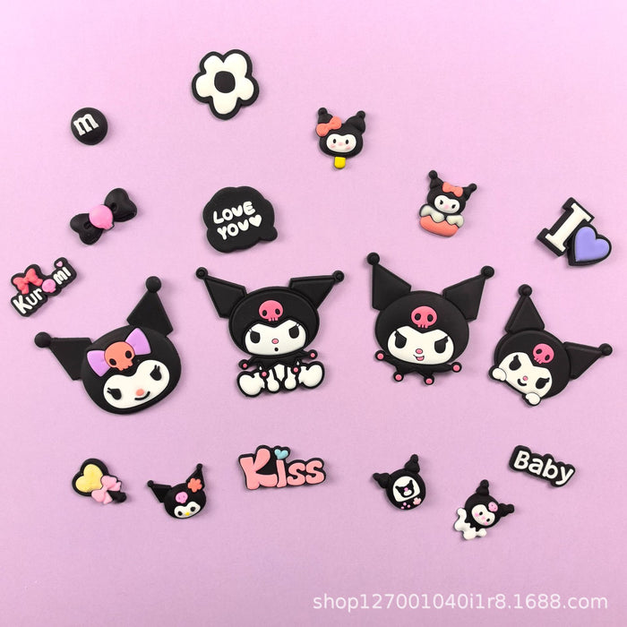 Wholesale DIY kit accessories PVC soft rubber phone case slippers shoe buckle decoration cup patch