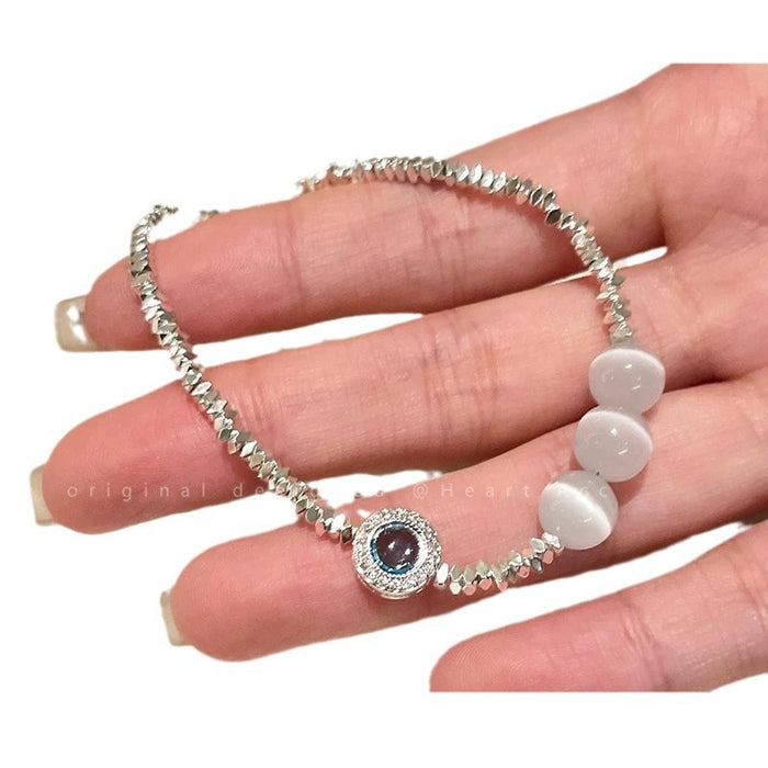 Wholesale Broken silver beaded bracelet with high-end feel and temperament