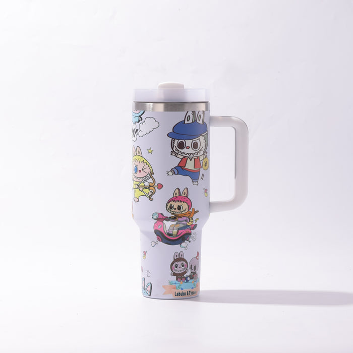 Wholesale 40oz Stainless Steel Tumbler with Handle and Straw Chic Drinkware MOQ≥2