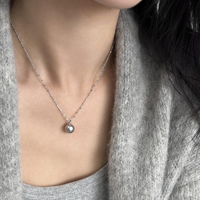 Wholesale Pearl necklace, women's minimalist temperament, collarbone chain, light luxury, niche high-end feel