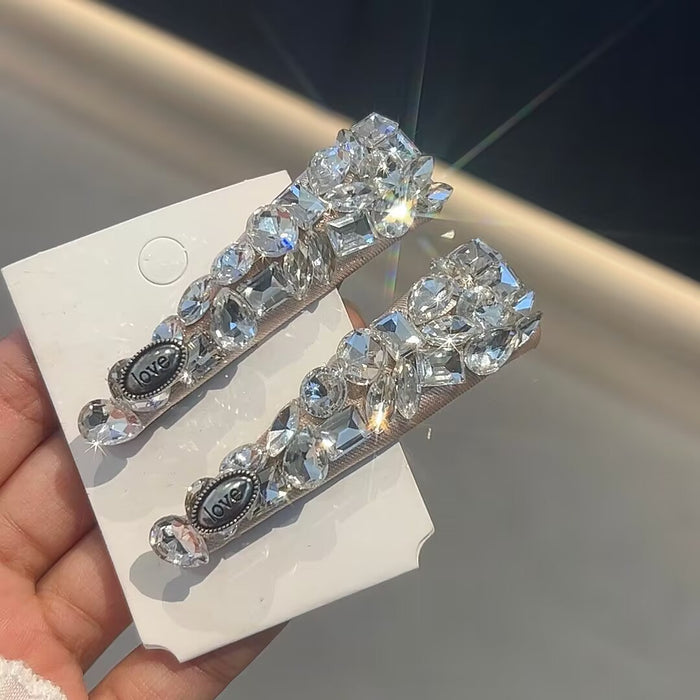 Wholesale Hairpin Full Diamond Hairpin Flash Diamond Side Clip