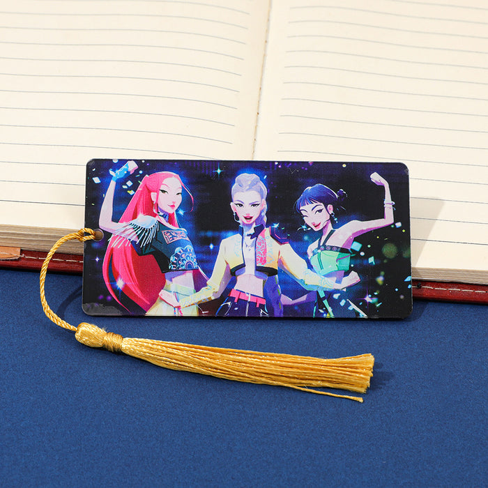 Wholesale Homemade Anime-Style Acrylic Tassel Bookmark