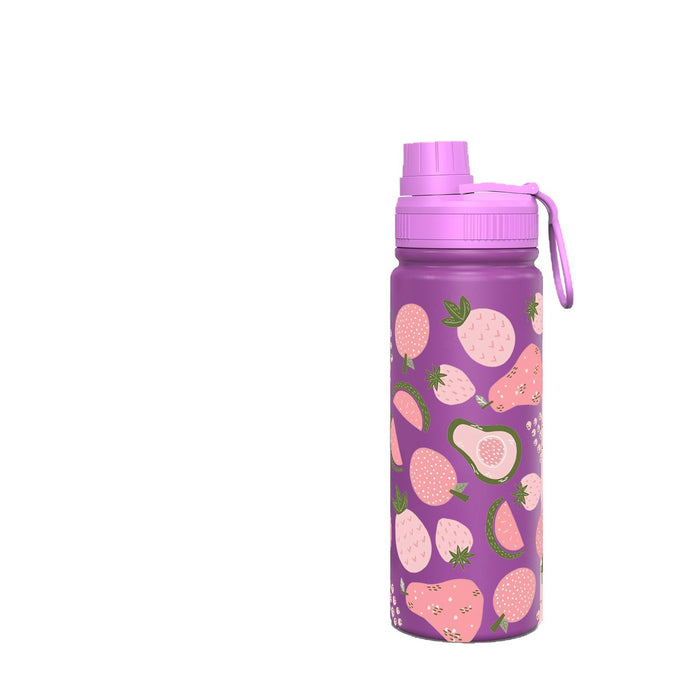 Wholesale Purple Space Pot Thermos Cup Stainless Steel Sports Fruit Print Cartoon Portable Travel Water Cup