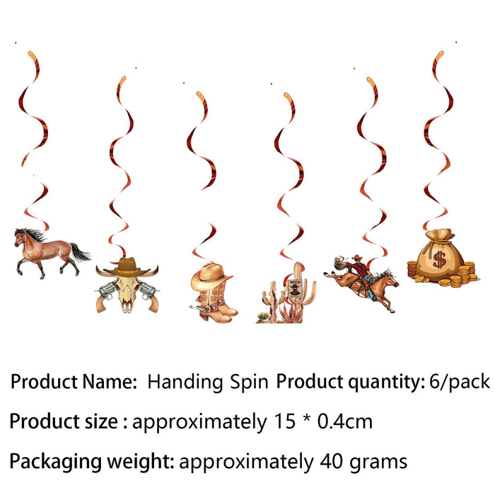 Wholesale Western Horse Racing Cowboy Kentucky Derby Party Set Paper Plates Napkins Tablecloth Tableware Horse Racing Theme