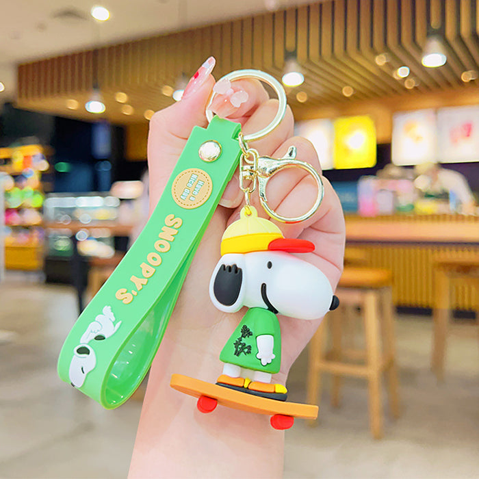 Wholesale Skateboard Key Chain Cartoon Doll School Bag Pendant Cute Pendant Small Gift