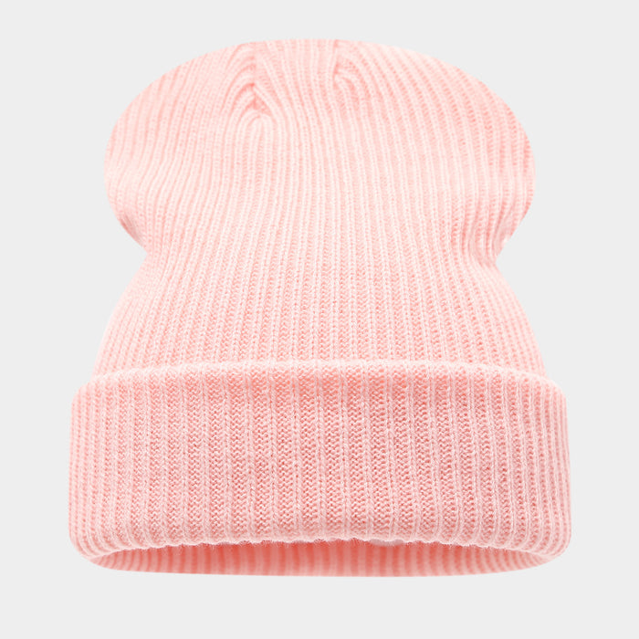 Wholesale Double-striped cuffed pullover warm knitted fashionhat