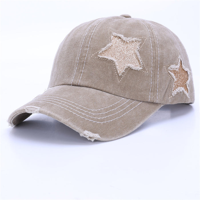 Wholesale Baseball cap for men, retro sun shading hat, washed cotton duckbill cap