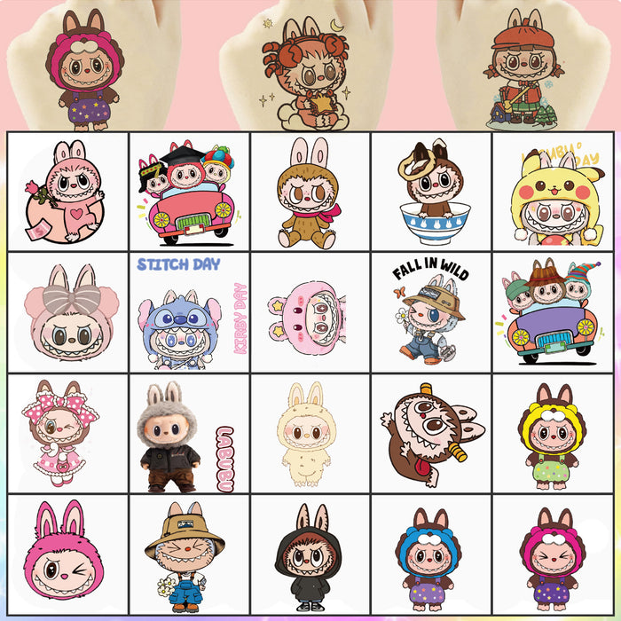 Wholesale 10pcs Tattoo Stickers Semi-Permanent Herbal Tattoo Stickers Students Washable Watermark Stickers Face Stickers