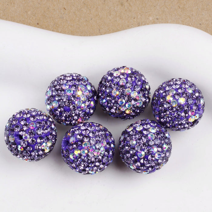 Wholesale Polymer Clay Diamond Ball Beads JDC-BDS-JinWD002