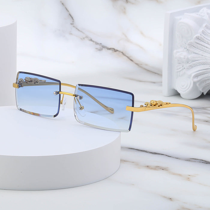 Wholesale Frameless sunglasses fashion box sunglasses