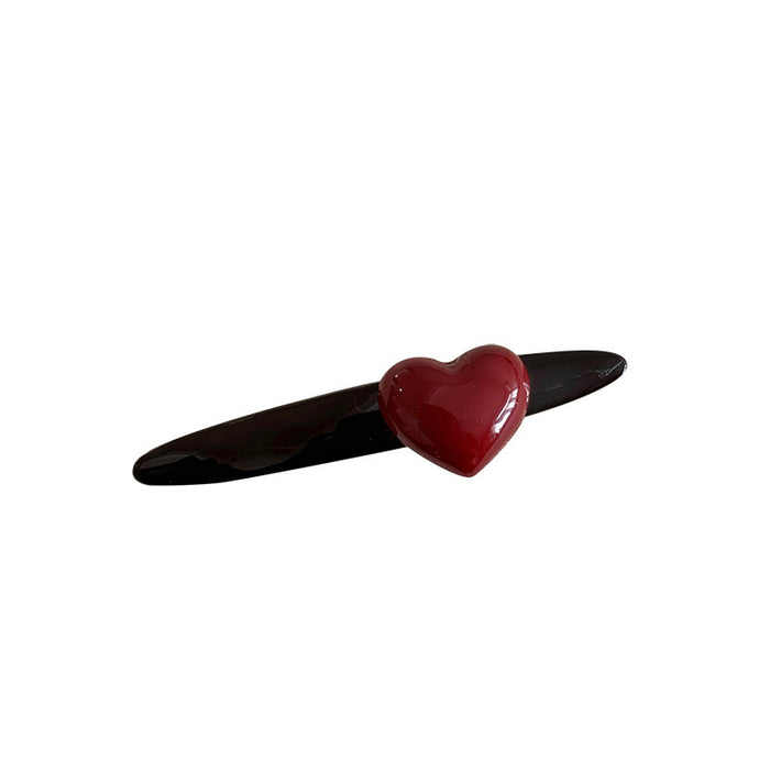 Wholesale Simple heart-shaped one character clip, side clip, forehead clip, hair accessory, hair accessory