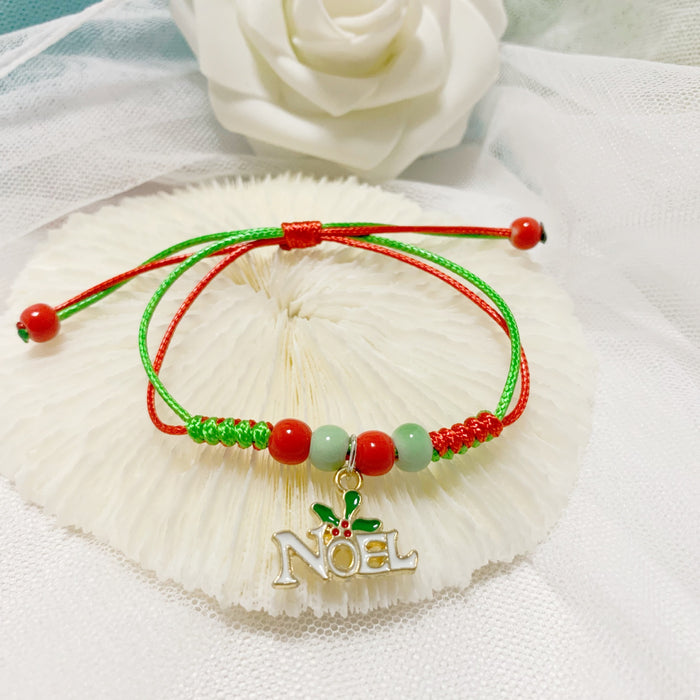 Wholesale Christmas cartoon bracelet  Christmas tree donuts deer a variety of optional manufacturers