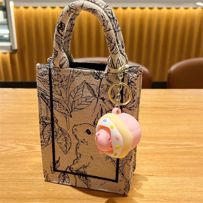 Wholesale  Cartoon cute  Keychain Decompression  Car Key Pendant Schoolbag Panda Pendant  Key Chain