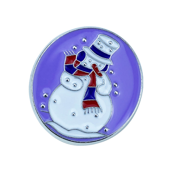 Wholesale Christmas Cartoon Brooch Set Santa Reindeer Tree Bell Zinc Alloy Pins Chic Holiday Party Accessor MOQ≥2y