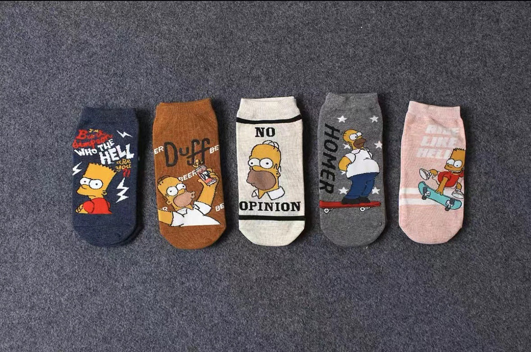 Wholesale Women's short tube cotton socks cartoon trendy socks