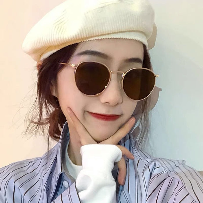 Wholesale Polarized Sunglasses Women's  Round Sunscreen UV  Sunglasses