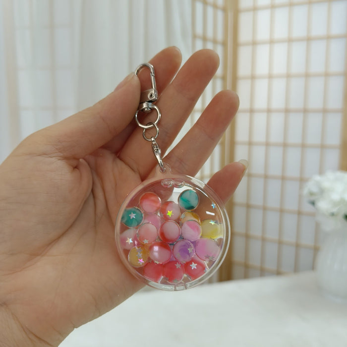Wholesale Cartoon Quicksand Swim Ring Keychain