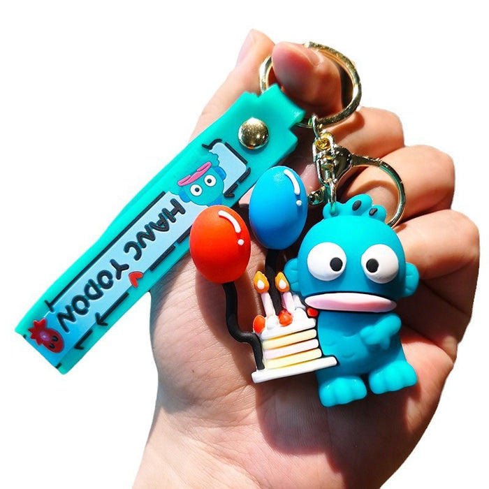 Wholesale   Cartoon key chain Clownfish PVC Keychain Cute Couple Doll Car Key Chain Bag Pendant Small Gift