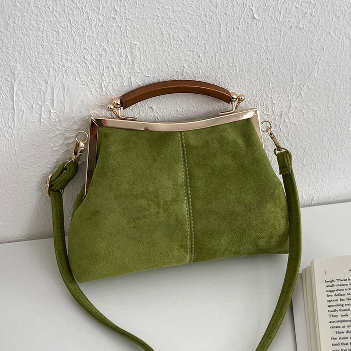 Wholesale Trendy Suede Crossbody Bag Black Street Fashion Boutique Resale