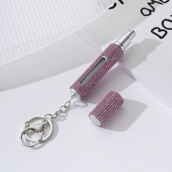 Wholesale Plastic Diamond Perfume Bottle Keychain JDC-KC-ZY026