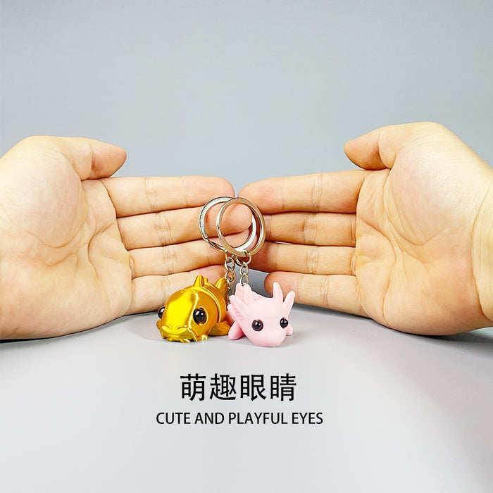 Wholesale Keychain pendant mini movable and flexible joint hanging accessory 3D printed accessory