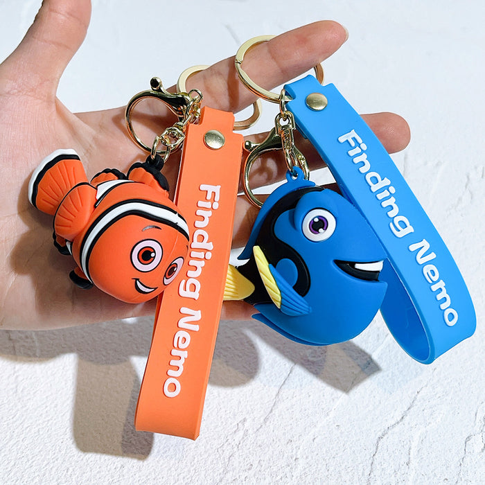Wholesale Clown Fish Keychain Cartoon Creative Car Keychain Stall Doll