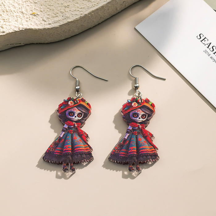 Wholesale Gothic Punk Acrylic  Earrings Perfect Gift for Party and  Friends