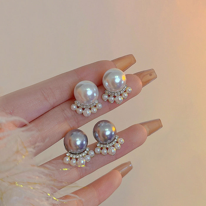 Wholesale Cat Claw Pearl Earrings, New, Niche, Retro, Elegant, Light Luxury Earnail Accessories Wholesale