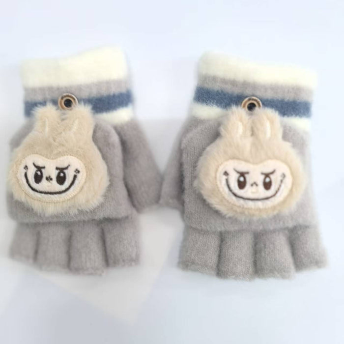Wholesale Cartoon gloves for children winter flip gloves