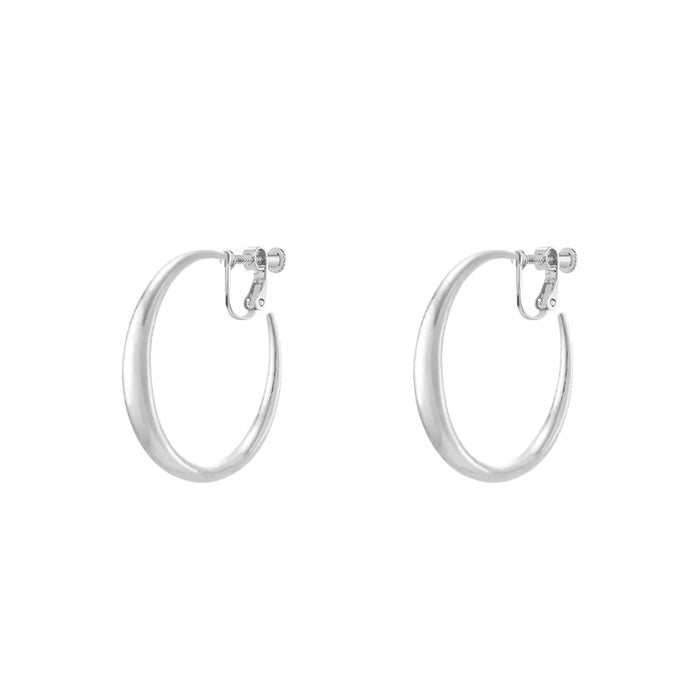 Wholesale Circular spiral ear clip, plain ring, high-end feel, no ear hole earrings, earrings, earrings, accessories