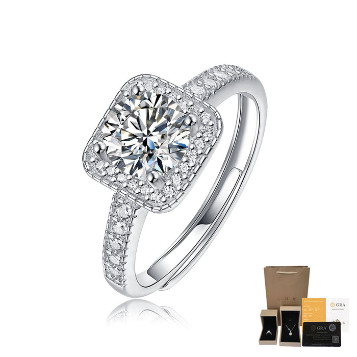 Wholesale 925 silver moissanite ring