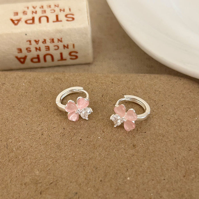 Wholesale Frosted Heart Two-Way Earrings