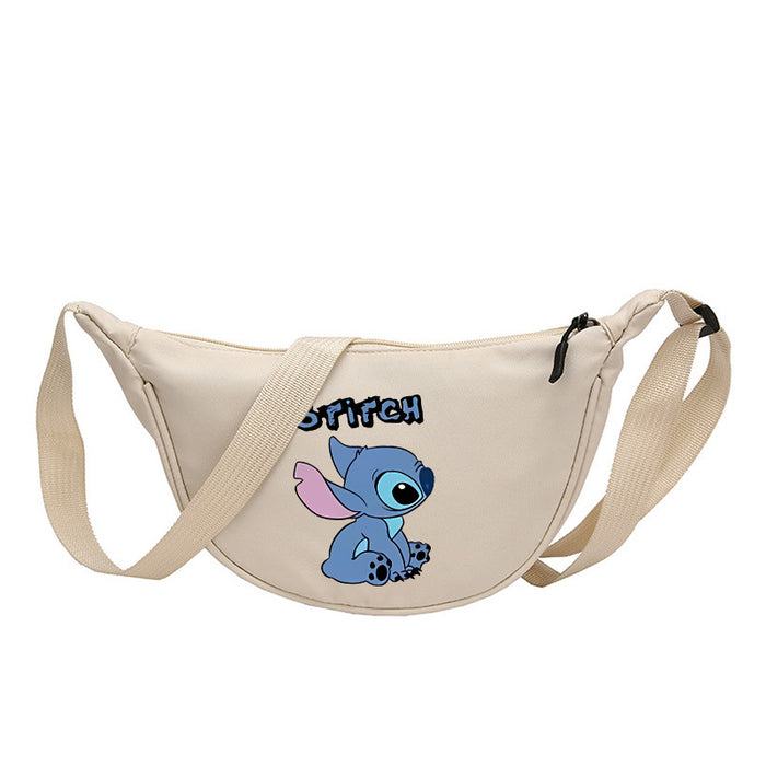 Wholesale Cartoon Print Nylon Crossbody Bag Women' s Bag Dumpling Bag Lightweight Simple Commuting