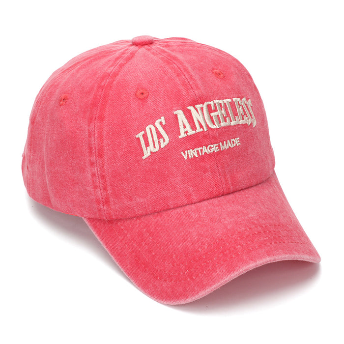Wholesale Vintage Letter Embroidered Unisex Washed Cotton Baseball Cap Fashion Accessory Gift