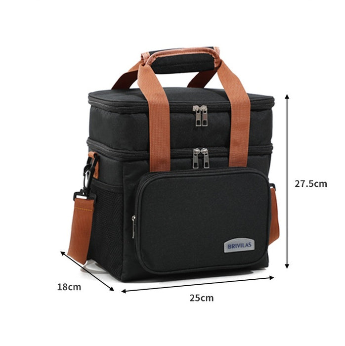 Wholesale Double-layer lunch bag printed insulation bag ice bag for picnic insulation