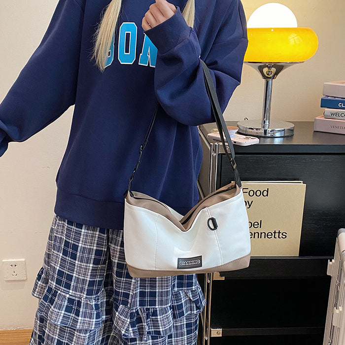 Wholesale Small bag new color contrasting wide shoulder strap crossbody bag fashionable and versatile single shoulder