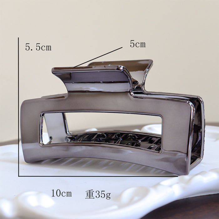 Wholesale Imitation Metal Silver Large Hair Clip with Small Hair Volume Shark Clip Ultra-Light